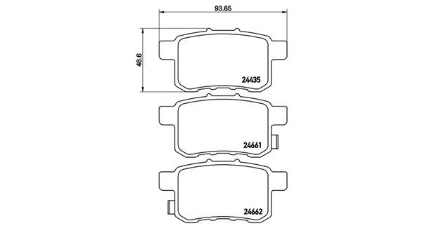 MAGNETI MARELLI stabdžių trinkelių rinkinys, diskinis stabdys 363700428072